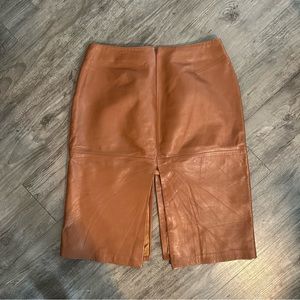 Cach’e leather skirt size 10